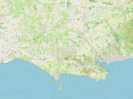 Photo for Dorset, administrative county of England - Great Britain. Open Street Map - Royalty Free Image