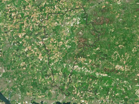 Téléchargez les photos : East Hampshire, district non métropolitain d'Angleterre - Grande-Bretagne. Carte satellite basse résolution - en image libre de droit