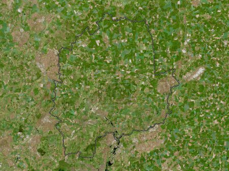 Foto de East Hertfordshire, distrito no metropolitano de Inglaterra Gran Bretaña. Mapa de satélite de alta resolución - Imagen libre de derechos