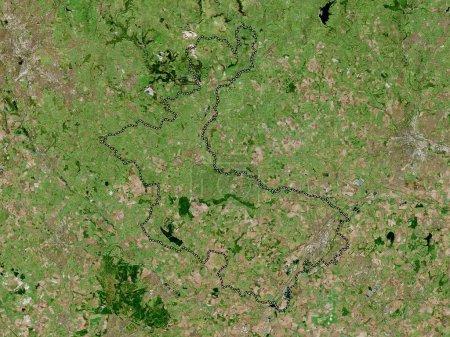 Téléchargez les photos : East Staffordshire, district non métropolitain d'Angleterre - Grande-Bretagne. Carte satellite haute résolution - en image libre de droit