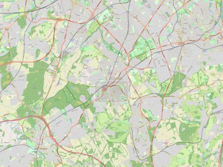 Foto de Epsom y Ewell, distrito no metropolitano de Inglaterra - Gran Bretaña. Mapa de calle abierto - Imagen libre de derechos