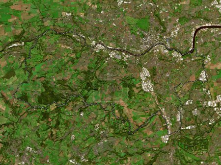 Photo for Gateshead, unitary authority of England - Great Britain. Low resolution satellite map - Royalty Free Image