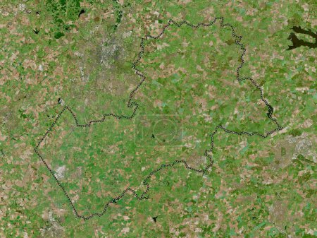 Photo for Harborough, non metropolitan district of England - Great Britain. High resolution satellite map - Royalty Free Image