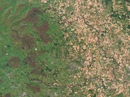 Photo for Harrogate, non metropolitan district of England - Great Britain. Low resolution satellite map - Royalty Free Image