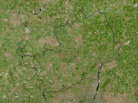 Photo for Hertfordshire, administrative county of England - Great Britain. High resolution satellite map - Royalty Free Image