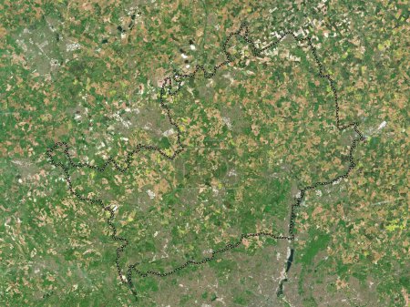 Photo for Hertfordshire, administrative county of England - Great Britain. Low resolution satellite map - Royalty Free Image