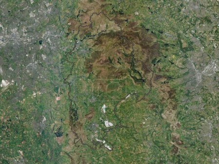 Photo for High Peak, non metropolitan district of England - Great Britain. High resolution satellite map - Royalty Free Image