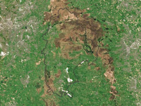 Photo for High Peak, non metropolitan district of England - Great Britain. Low resolution satellite map - Royalty Free Image