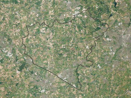 Photo for Hinckley and Bosworth, non metropolitan district of England - Great Britain. High resolution satellite map - Royalty Free Image
