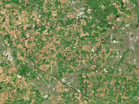 Photo for Hinckley and Bosworth, non metropolitan district of England - Great Britain. Low resolution satellite map - Royalty Free Image