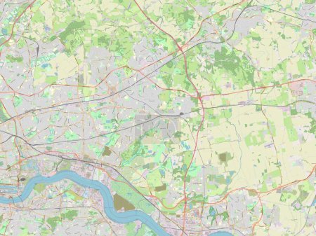 Photo for London Borough of Havering, london borough of England - Great Britain. Open Street Map - Royalty Free Image