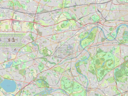 Foto de London Borough of Hounslow, London borough of England Gran Bretaña. Mapa de calle abierto - Imagen libre de derechos