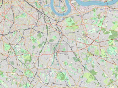 Foto de London Borough of Lewisham, London borough of England Gran Bretaña. Mapa de calle abierto - Imagen libre de derechos
