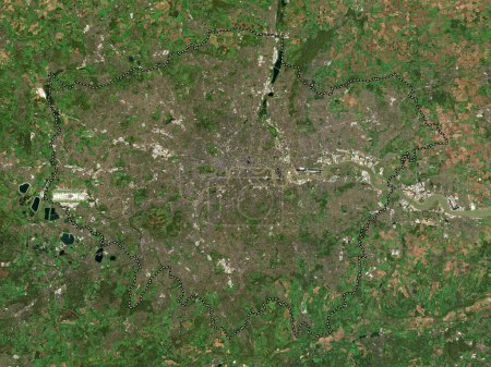 Photo for London, london borough  of England - Great Britain. Low resolution satellite map - Royalty Free Image