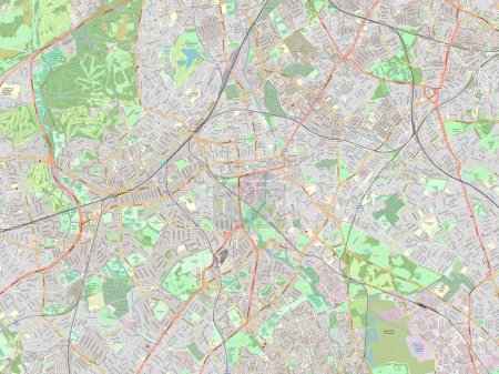Photo for London Borough of Merton, london borough of England - Great Britain. Open Street Map - Royalty Free Image