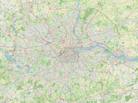 Photo for London, london borough  of England - Great Britain. Open Street Map - Royalty Free Image
