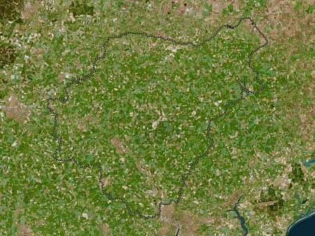 Téléchargez les photos : Mid Suffolk, district non métropolitain d'Angleterre - Grande-Bretagne. Carte satellite haute résolution - en image libre de droit