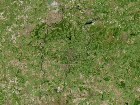 Téléchargez les photos : Mid Sussex, district non métropolitain d'Angleterre - Grande-Bretagne. Carte satellite haute résolution - en image libre de droit