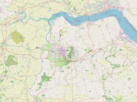 Foto de North Lincolnshire, autoridad unitaria de Inglaterra Gran Bretaña. Mapa de calle abierto - Imagen libre de derechos