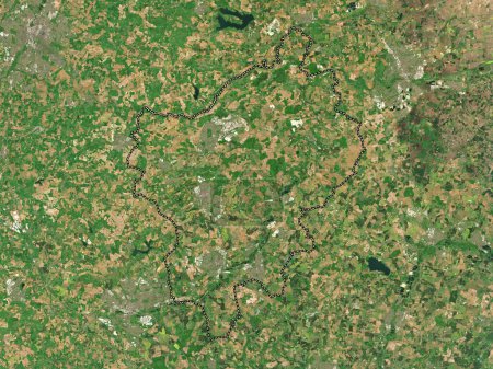 Foto de North Northamptonshire, autoridad unitaria de Inglaterra Gran Bretaña. Mapa satelital de baja resolución - Imagen libre de derechos