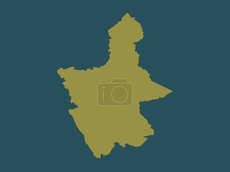 Photo for North Warwickshire, non metropolitan district of England - Great Britain. Solid color shape - Royalty Free Image