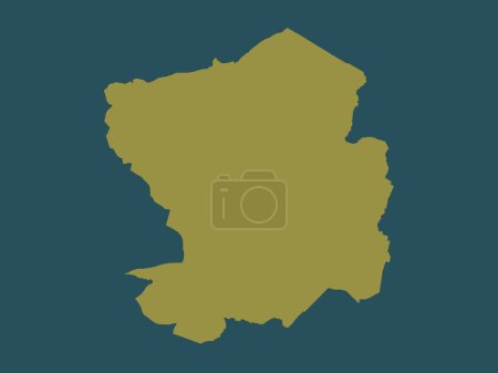 Photo for Nuneaton and Bedworth, non metropolitan district of England - Great Britain. Solid color shape - Royalty Free Image