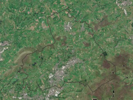 Téléchargez les photos : Pendle, district non métropolitain d'Angleterre - Grande-Bretagne. Carte satellite basse résolution - en image libre de droit