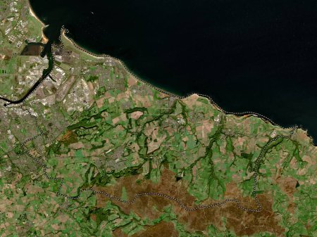 Photo for Redcar and Cleveland, unitary authority of England - Great Britain. Low resolution satellite map - Royalty Free Image