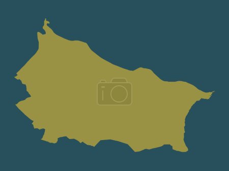 Photo for Redcar and Cleveland, unitary authority of England - Great Britain. Solid color shape - Royalty Free Image