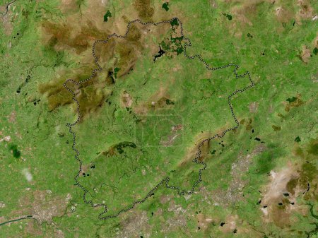 Téléchargez les photos : Ribble Valley, district non métropolitain d'Angleterre - Grande-Bretagne. Carte satellite haute résolution - en image libre de droit