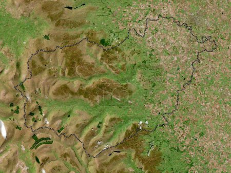 Téléchargez les photos : Richmondshire, district non métropolitain d'Angleterre - Grande-Bretagne. Carte satellite haute résolution - en image libre de droit