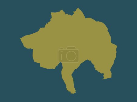 Photo for Rossendale, non metropolitan district of England - Great Britain. Solid color shape - Royalty Free Image