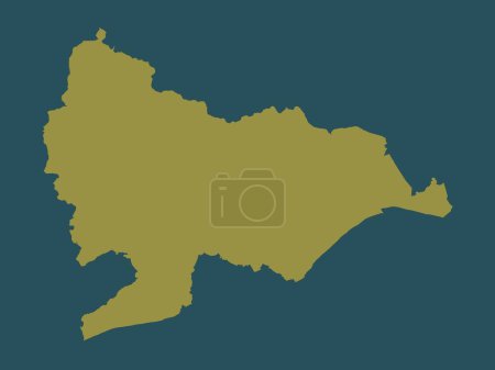 Photo for Rother, non metropolitan district of England - Great Britain. Solid color shape - Royalty Free Image