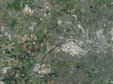 Photo for Salford, administrative county of England - Great Britain. High resolution satellite map - Royalty Free Image