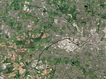 Photo for Salford, administrative county of England - Great Britain. Low resolution satellite map - Royalty Free Image