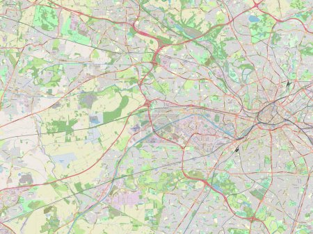 Photo for Salford, administrative county of England - Great Britain. Open Street Map - Royalty Free Image