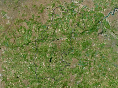 Photo for Sevenoaks, non metropolitan district of England - Great Britain. High resolution satellite map - Royalty Free Image