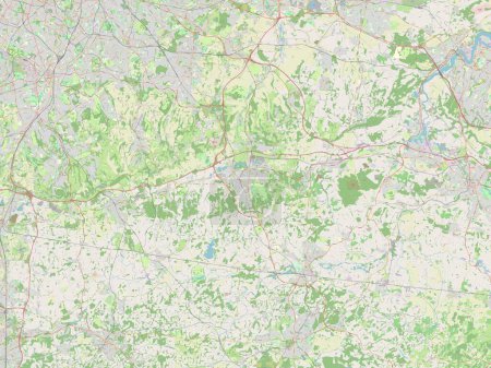 Foto de Sevenoaks, distrito no metropolitano de Inglaterra Gran Bretaña. Mapa de calle abierto - Imagen libre de derechos
