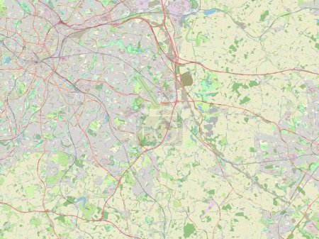 Photo for Solihull, unitary authority of England - Great Britain. Open Street Map - Royalty Free Image