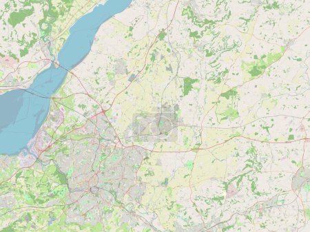 Photo for South Gloucestershire, unitary authority of England - Great Britain. Open Street Map - Royalty Free Image