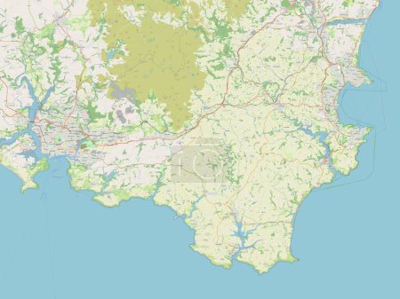 Téléchargez les photos : Hams du Sud, district non métropolitain d'Angleterre - Grande-Bretagne. Ouvrir la carte routière - en image libre de droit
