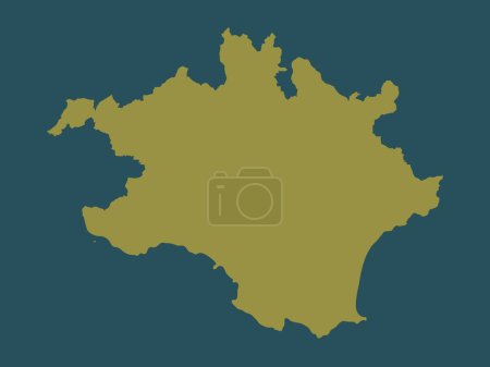Photo for South Hams, non metropolitan district of England - Great Britain. Solid color shape - Royalty Free Image