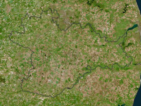 Téléchargez les photos : South Norfolk, district non métropolitain d'Angleterre - Grande-Bretagne. Carte satellite haute résolution - en image libre de droit