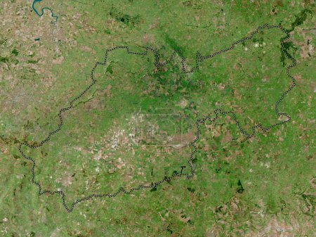 Photo for South Somerset, non metropolitan district of England - Great Britain. High resolution satellite map - Royalty Free Image