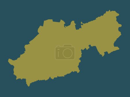 Photo for South Somerset, non metropolitan district of England - Great Britain. Solid color shape - Royalty Free Image