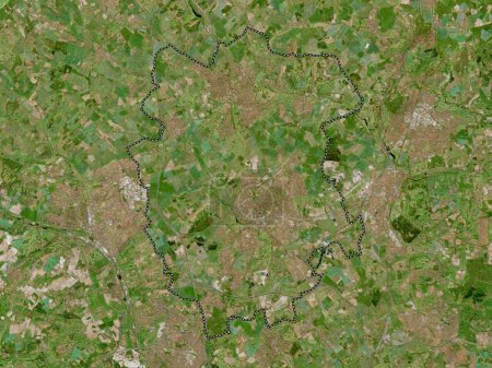 Téléchargez les photos : St Albans, district non métropolitain d'Angleterre - Grande-Bretagne. Carte satellite haute résolution - en image libre de droit
