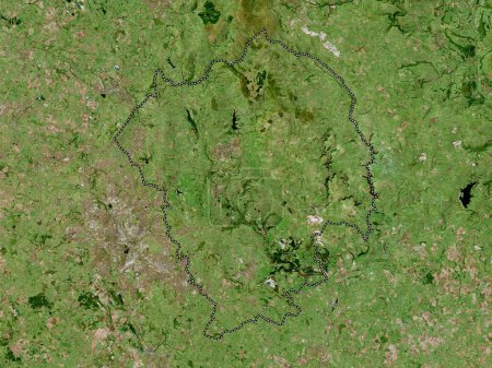 Photo for Staffordshire Moorlands, non metropolitan district of England - Great Britain. High resolution satellite map - Royalty Free Image