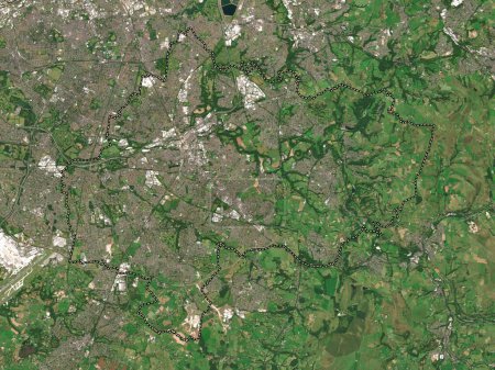 Téléchargez les photos : Stockport, arrondissement métropolitain d'Angleterre Grande-Bretagne. Carte satellite basse résolution - en image libre de droit
