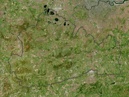 Foto de Surrey, condado administrativo de Inglaterra - Gran Bretaña. Mapa de satélite de alta resolución - Imagen libre de derechos