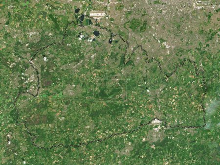 Foto de Surrey, condado administrativo de Inglaterra - Gran Bretaña. Mapa satelital de baja resolución - Imagen libre de derechos